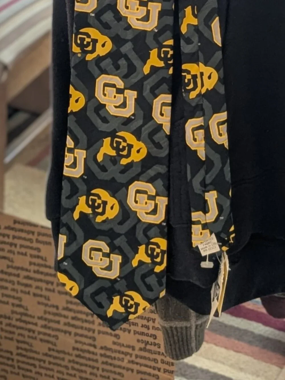 University of Colorado Buffs All Silk Licensed Merchandise Necktie